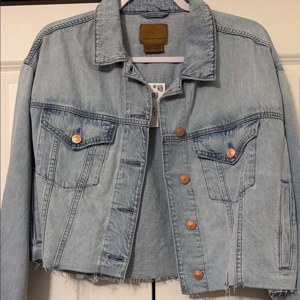 American Eagle Outfitters Light Blue Denim Jacket